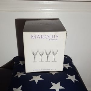 Marquis by Waterford goblets 4 in set